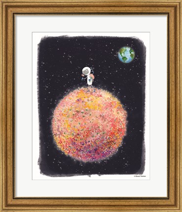 Framed Stop and Smell the Moon Print