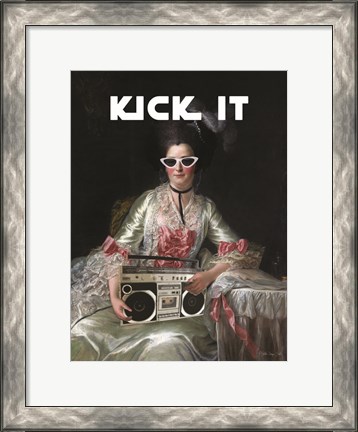 Framed Kick It Print
