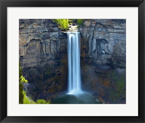 Framed Waterfall Portrait I Print