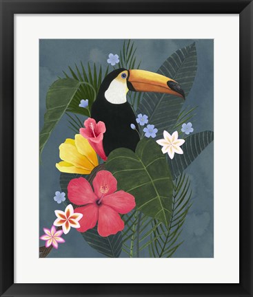 Framed Tropical Wilderness I Print