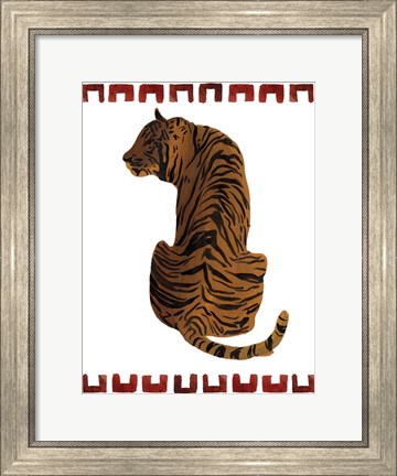 Framed Asian Tiger I Print