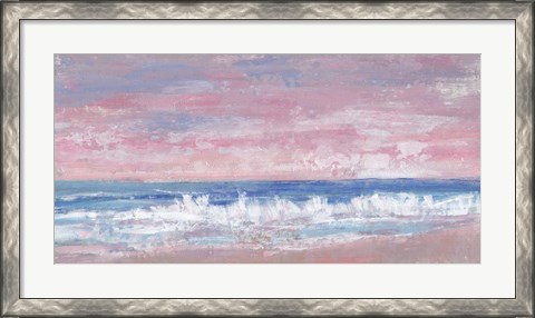 Framed Coastal Pink Horizon II Print