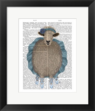 Framed Ballet Sheep 3 Book Print Print