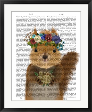 Framed Squirrel Bohemian Book Print Print