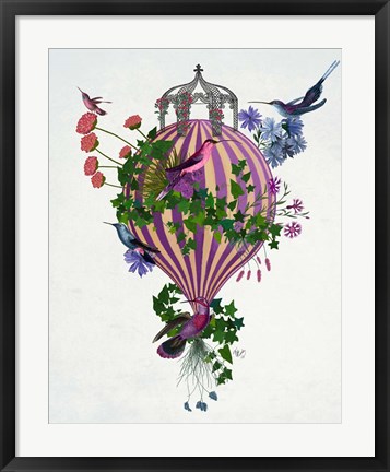 Framed Bird Balloon 1 Print