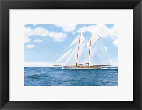 Framed Majestic Sailboat Print