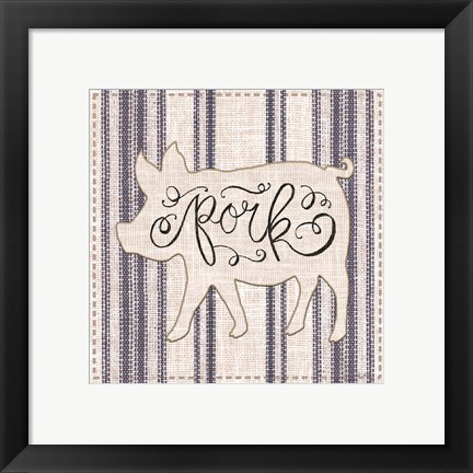 Framed Pork Print