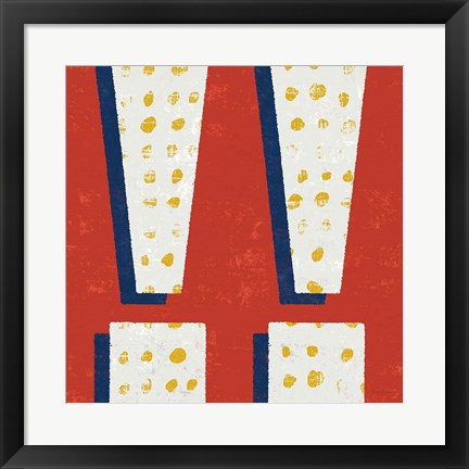 Framed Punctuated Square I Bright Print