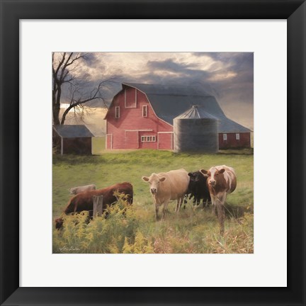 Framed Wyoming Sunset Print