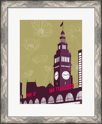 Framed Ferry Building - San Francisco Print