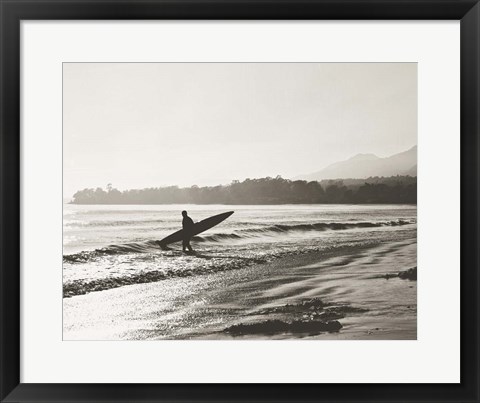 Framed BW Surfer No. 3 Print