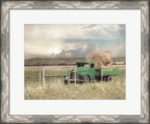 Framed Hay for Sale Print