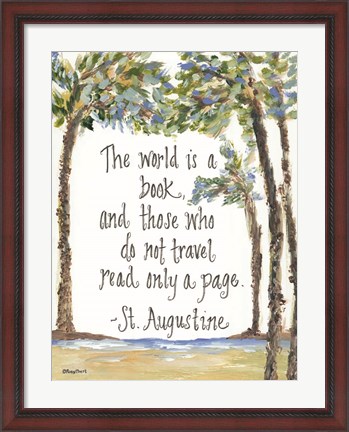 Framed Travel St. Augustine Print