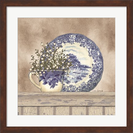 Framed Farmhouse Blues II Print