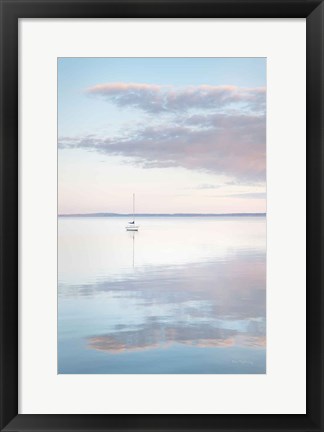 Framed Sailboat in Bellingham Bay II Print