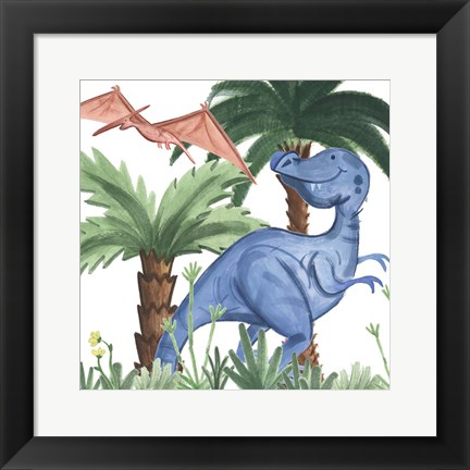 Framed Dino Buddies I Print