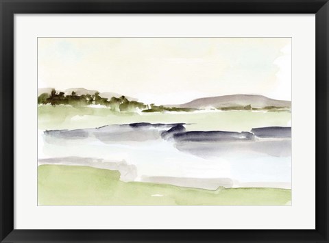 Framed Lake Horizon II Print