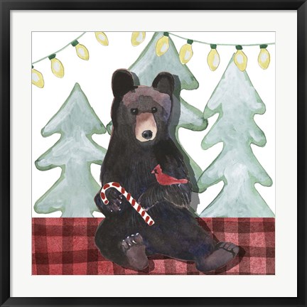 Framed Very Beary Christmas I Print