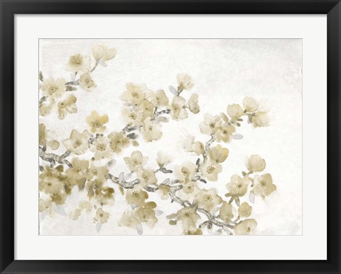 Framed Neutral Cherry Blossom Composition II Print