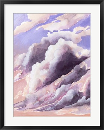 Framed Amethyst Cumulus I Print
