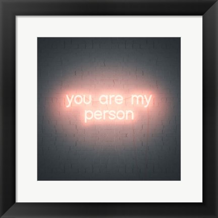 Framed Neon Love IV Print