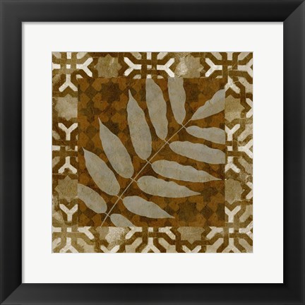 Framed Shades of Brown I Print