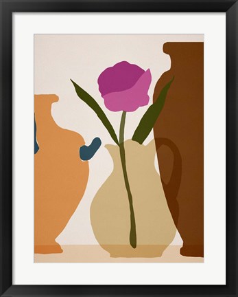 Framed Flower Dance III Print