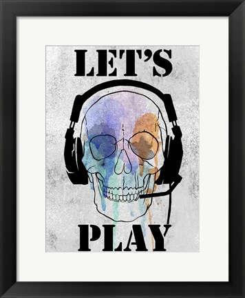 Framed Skull Games I Print