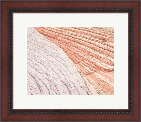 Framed Coyote Buttes VI Blush Orange Crop Print