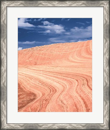 Framed Coyote Buttes V Blush Orange Crop Print