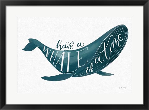 Framed Whale of A Time Print