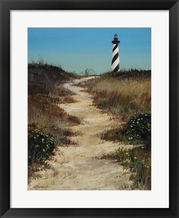 Framed Cape Hatteras Path Print