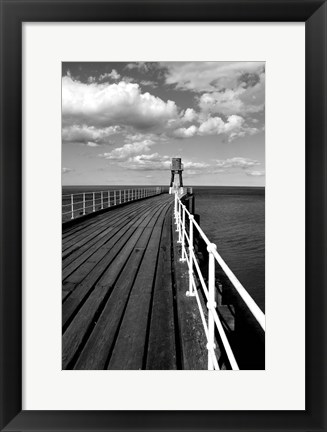 Framed Whitby Harbour Pier Print