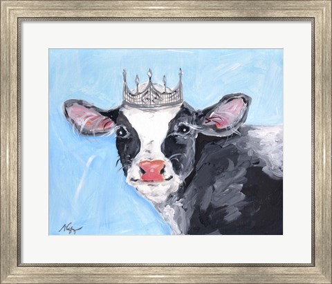 Framed Queen Cow Print