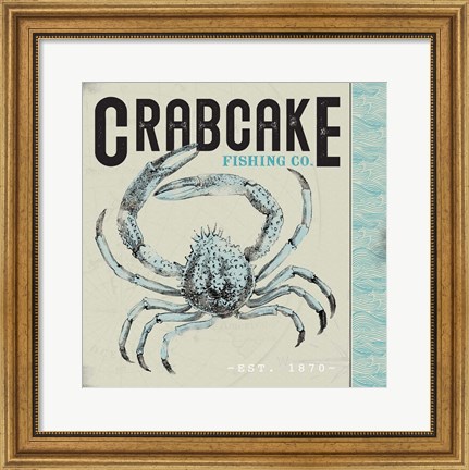 Framed Crabcake Print