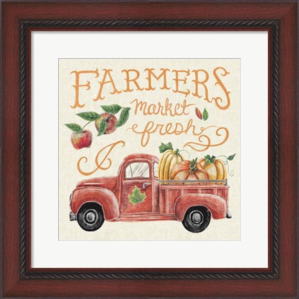 Framed Harvest Chalk VII Linen Print