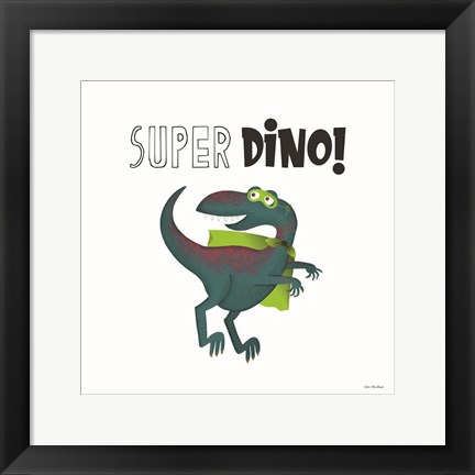 Framed Super Dino Print
