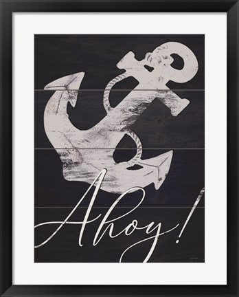Framed Anchor Ahoy Print