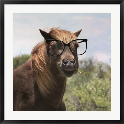 Framed Let Your Horse Do the Thinking Print