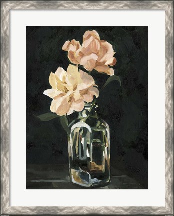 Framed Dark Rose Arrangement II Print