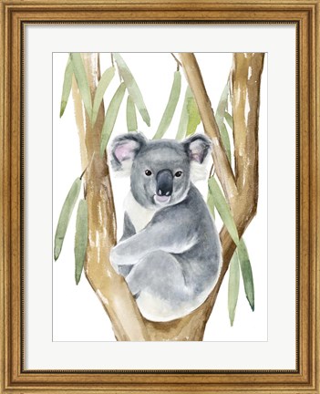 Framed Woodland Koala I Print