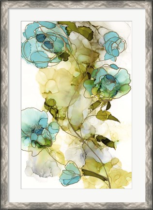 Framed Flower Facets I Print