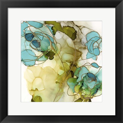 Framed Flower Facets III Print