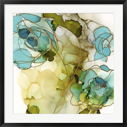Framed Flower Facets III Print