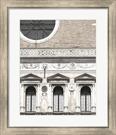Framed Venetian Facade Photos I Print