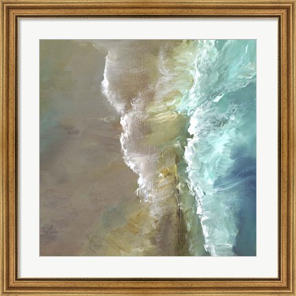 Framed Aerial Coast III Print