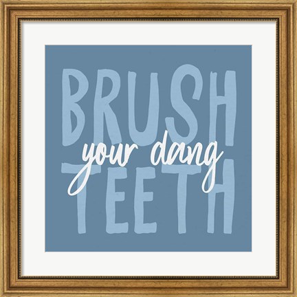 Framed Bathroom Advice IV Print