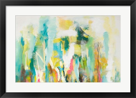 Framed Mist of the Crowd Abstract Print
