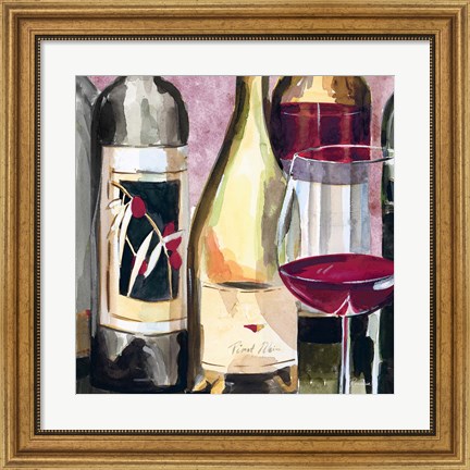 Framed Vintage Wines II Print