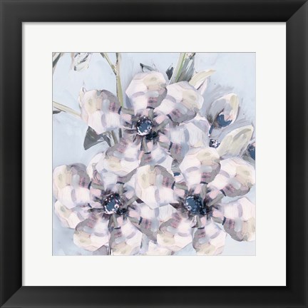 Framed Bunched Flowers I Print